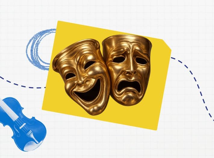 Masques de théâtre pour le profil touristique Culturel